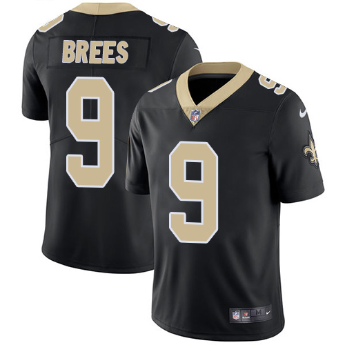 2019 Men New Orleans Saints 9 Brees black Nike Vapor Untouchable Limited NFL Jersey
